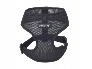 Postroje pre psa - AmiPlay Air Scout M Black Bezi -rive Shields