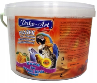 Oranžový piesok pre exotické vtáky 3L