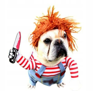 Oblečenie pre psa - Pes psie kostým Chucky bábika - s