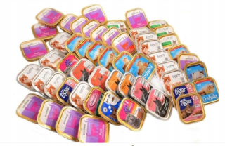 sada pre mačky mokré krmivo mix značiek a príchutí skvelá cena (34 ks)