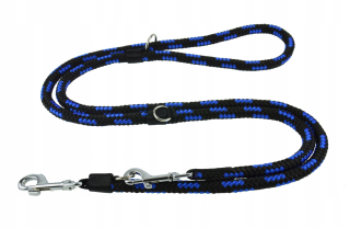 Vodítko pre psa -  LEASH REG LINKT 2.5m BLUE BLACK