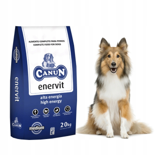 Suché krmivo pre psy granule - Zdravé jedlo pre psov Canun Energy 20 kg